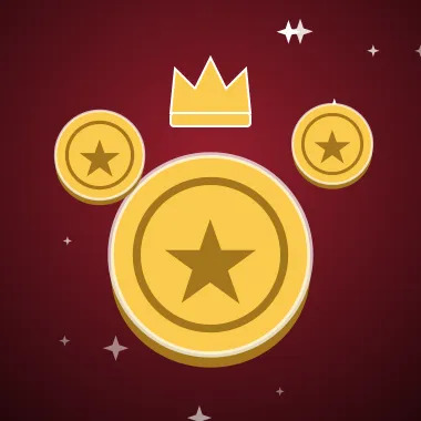 Jackpots Jackpots tile with a gold crown and coins